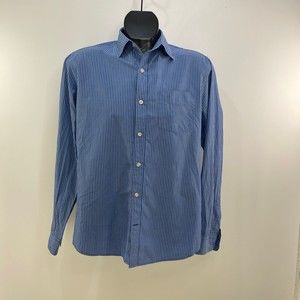 GAP  men ’s dress size M, long sleeve , stripe blue